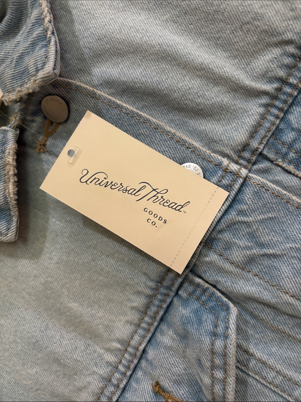 Light Blue Oversized Denim Jacket size medium by Universal Thread - Picture 2 of 4